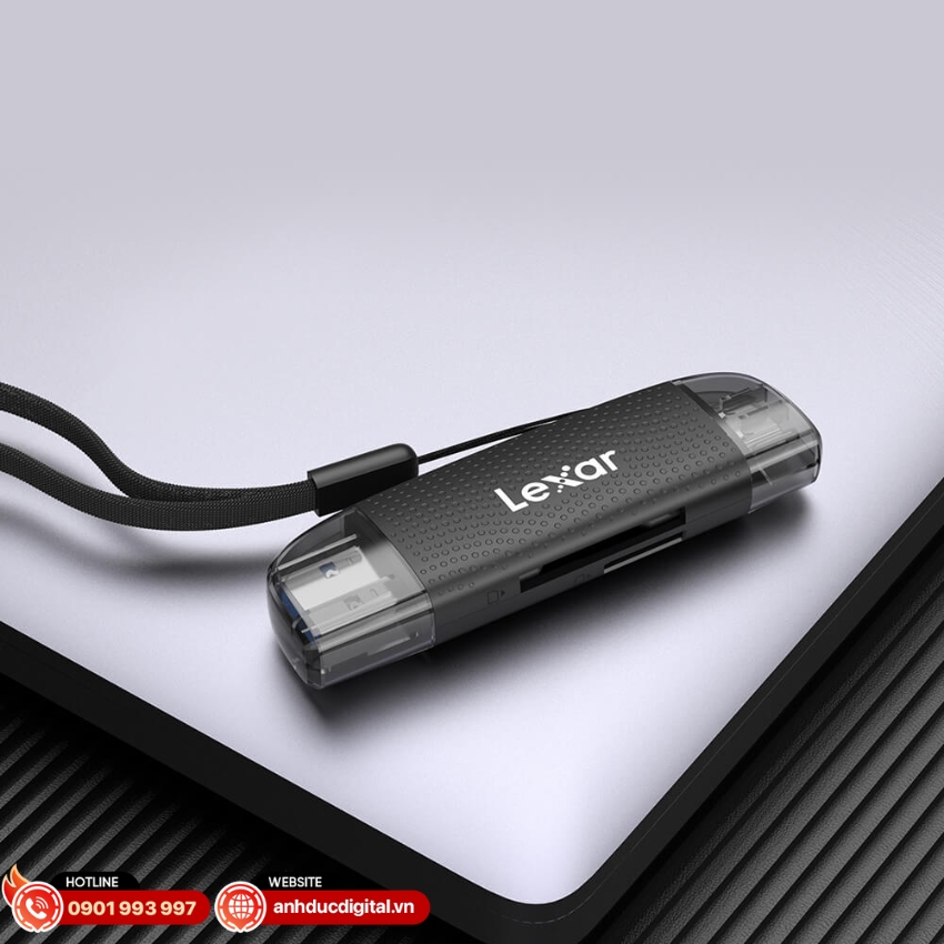 đầu đọc thẻ Lexar RW310X có kiểu dáng tinh tế, hiện đại 