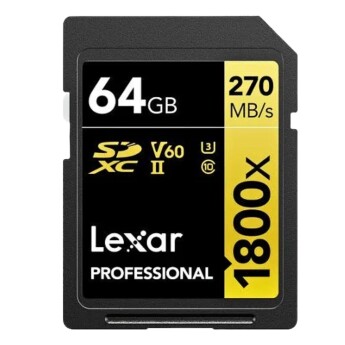 Thẻ nhớ Lexar 64GB Professional 1800x SDXC UHS-II V60 280MB/s 210MB/s (Chính hãng)