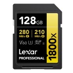 Thẻ nhớ Lexar 128GB Professional 1800x SDXC UHS-II V60 280MB/s 210MB/s (Chính hãng)