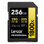 Thẻ nhớ Lexar 256GB Professional 1800x SDXC UHS-II V60 280MB/s 210MB/s (Chính hãng)