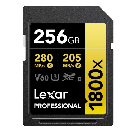 Thẻ nhớ Lexar 256GB Professional 1800x SDXC UHS-II V60 280MB/s 210MB/s (Chính hãng)