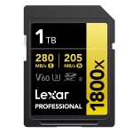 Thẻ nhớ Lexar 1TB Professional 1800x SDXC UHS-II V60 280MB/s 210MB/s (Chính hãng)