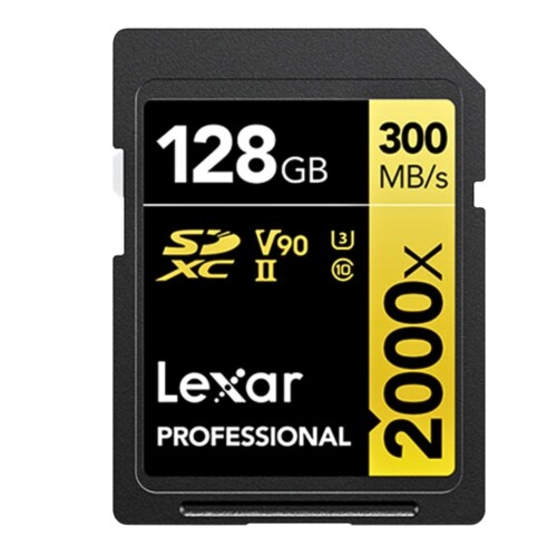 Thẻ nhớ Lexar 128GB Professional 2000x SDHC/SDXC UHS-II V90 300MB/s 260MB/s (Chính hãng)