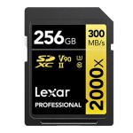 Thẻ nhớ Lexar 256GB Professional 2000x SDHC/SDXC UHS-II V90 300MB/s 260MB/s (Chính hãng)
