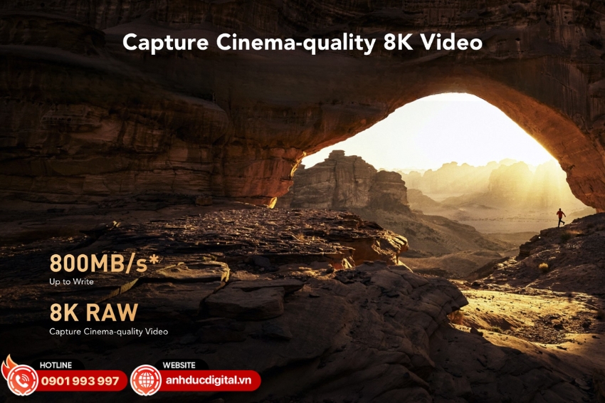 Thẻ Lexar Professional CFexpress™ Type A Card GOLD Series hỗ trợ quay video 8K RAW