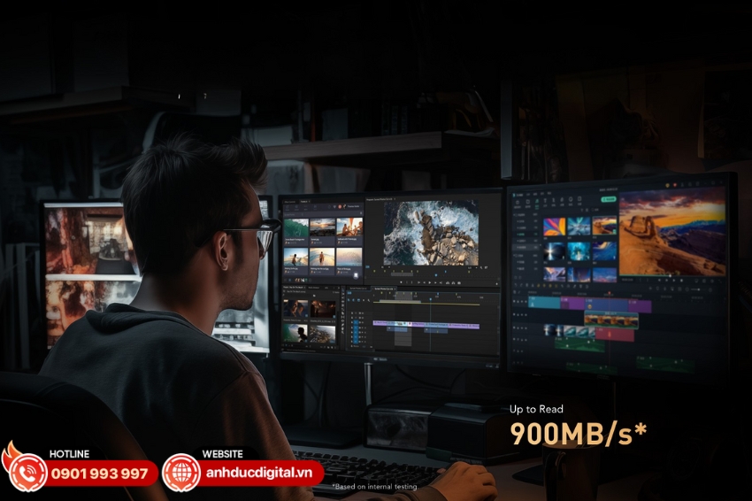 thẻ Lexar CFexpress Type A Card GOLD Series giúp xử lý hậu kỳ và xuất file video trở nên nhanh chóng