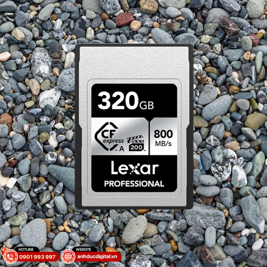 tthẻ nhớ Lexar Professional CFexpress Type A Card Silver Series có khả năng chống sốc, chống rung và hoạt động ổn định