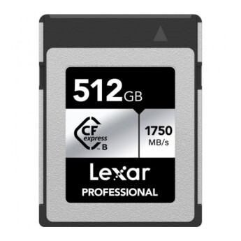 Thẻ nhớ Lexar 512GB Professional CFexpress Type B card Silver Series 1750MB/s 1300MB/s (Chính hãng)