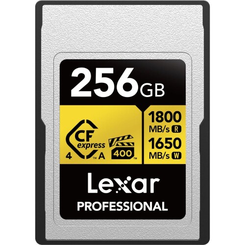 Thẻ nhớ Lexar 256GB Professional GOLD CFexpress 4.0 Type A Card 1800MB/s 1650MB/s (Chính hãng)