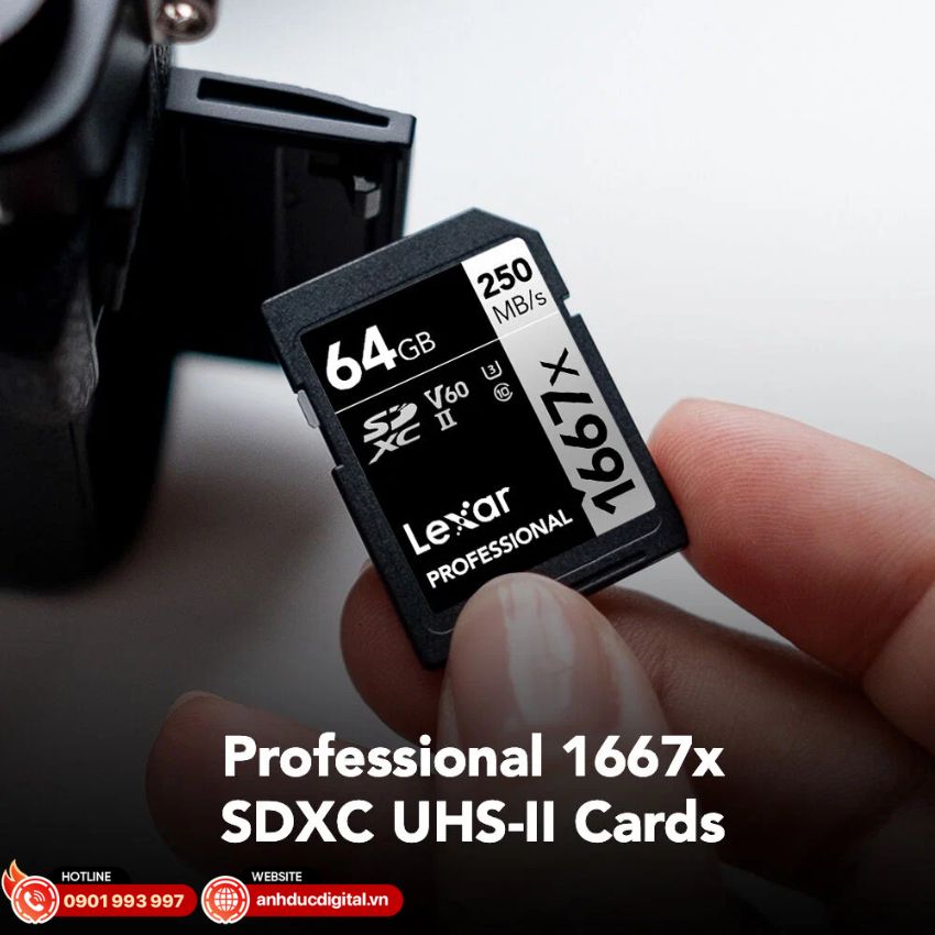 thẻ nhớ Lexar Professional 1667x