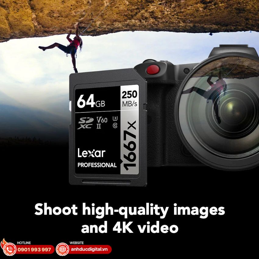 thẻ nhớ Lexar Professional 1667x