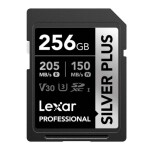 Thẻ nhớ Lexar 256GB Professional SILVER PLUS SDXC™ UHS-I V30 205MB/s 150MB/s (Chính hãng)