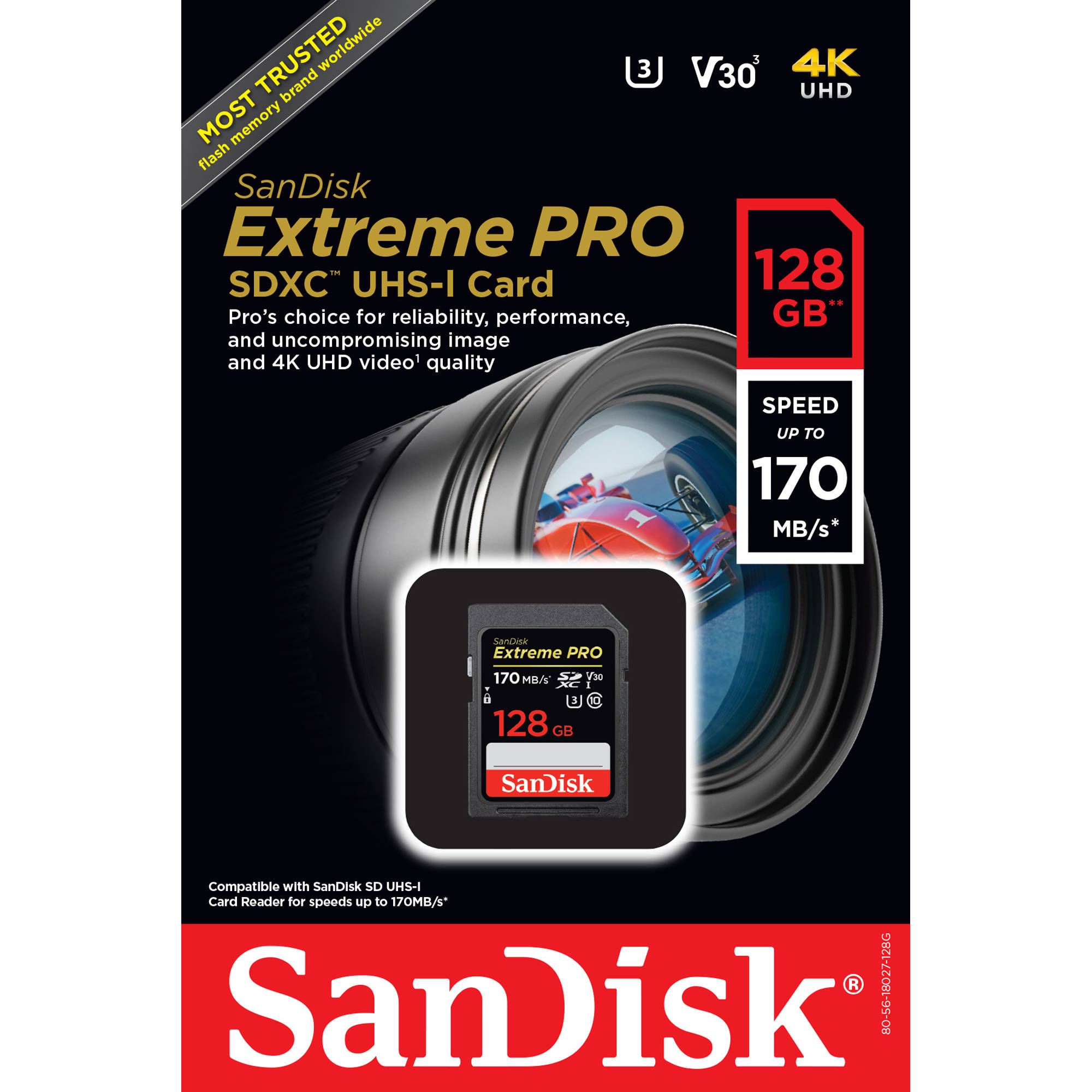 Thẻ nhớ SDXC Sandisk Extreme Pro 128GB 170Mbs (Chính hãng) 04