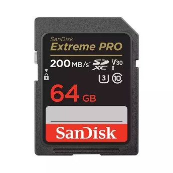 Thẻ nhớ SDXC Sandisk 64GB 200MB/s Extreme Pro UHS-I (Chính Hãng)