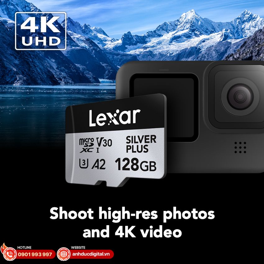 Thẻ nhớ MicroSDXC Lexar Professional Silver Plus UHS-I U3