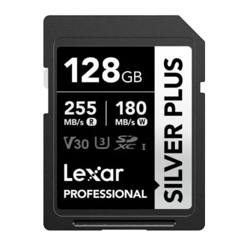 Thẻ nhớ Lexar 128GB Professional SILVER PLUS UHS-I SDXC Card V30 255MB/s 180MB/s (Chính hãng)