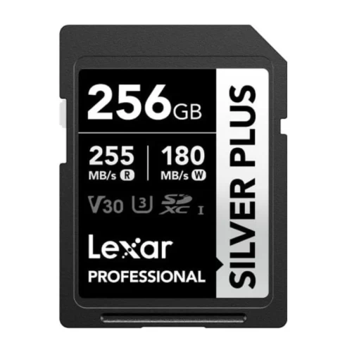 Thẻ nhớ Lexar 256GB Professional SILVER PLUS UHS-I SDXC Card V30 255MB/s 180MB/s (Chính hãng)