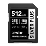 Thẻ nhớ Lexar 512GB Professional SILVER PLUS UHS-I SDXC Card V30 255MB/s 180MB/s (Chính hãng)
