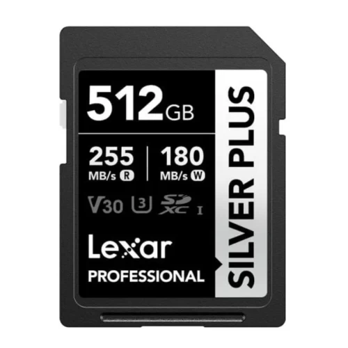 Thẻ nhớ Lexar 512GB Professional SILVER PLUS UHS-I SDXC Card V30 255MB/s 180MB/s (Chính hãng)