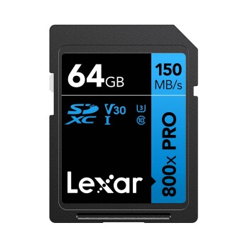 Thẻ nhớ Lexar 64GB Professional 800x PRO SDXC UHS-I V30 150MB/s (Chính hãng)