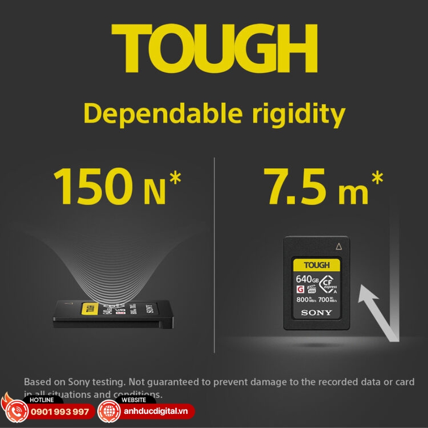 Sony CFexpress 4.0 Type A TOUGH có thiết kế TOUGH độc quyền
