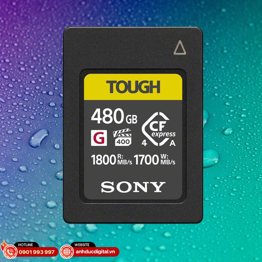 Thẻ nhớ Sony CFexpress 4.0 Type A TOUGH đạt chuẩn IP57