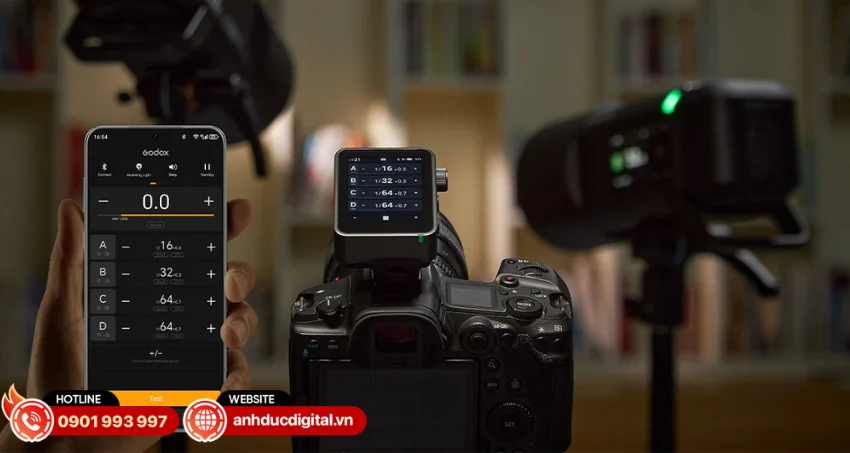 Godox X3Pro hỗ trợ ba chế độ chụp chuy&ecirc;n nghiệp v&agrave; hỗ trợ điều khiển m&agrave;n trập từ xa