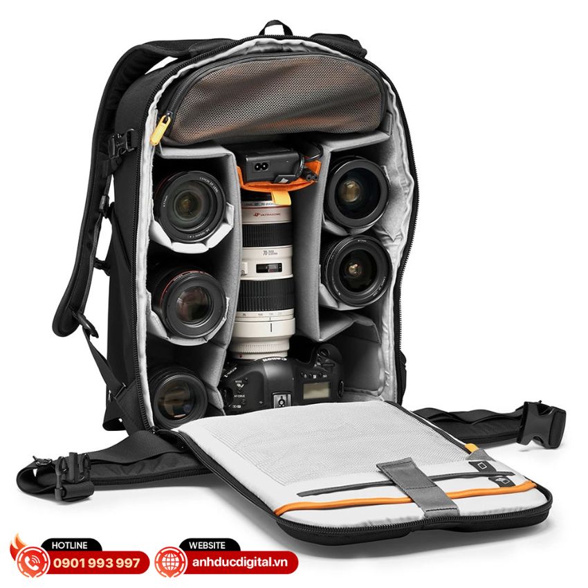 Ngăn lưu trữ chuyên biệt của balo Flipside 400 AW III