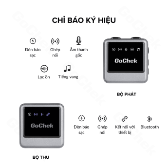 Mic thu âm không dây GoChek Ultra Plus D (Chính hãng)