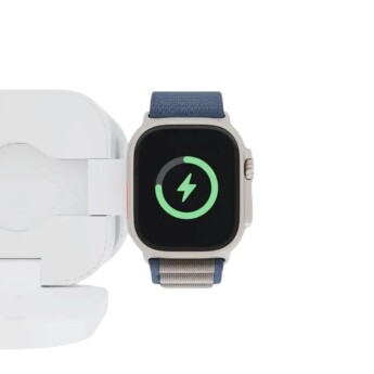 Bộ sạc không dây HyperJuice Qi2 3-in-1 magnetic charging stand (Chính hãng)