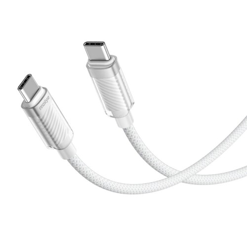 Cáp Innostyle USB-C to USB-C CryStalShine 1.5m | White (SCC150) (Chính hãng)