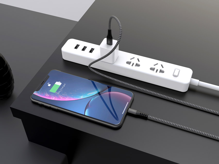 Cáp C to Lightning HyperDrive Touch 2M MFI iPhone-iPad 06