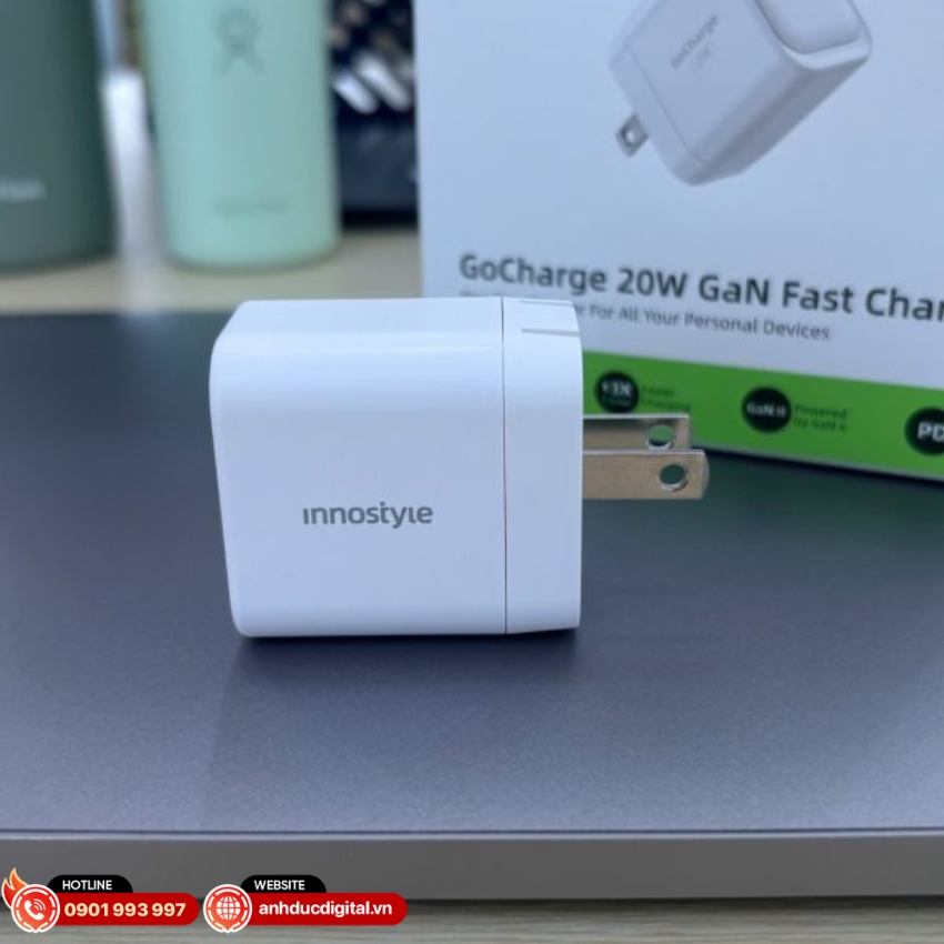 Innostyle NGC20 c&oacute; thể nạp khoảng 50% pin iPhone chỉ trong khoảng 30 ph&uacute;t