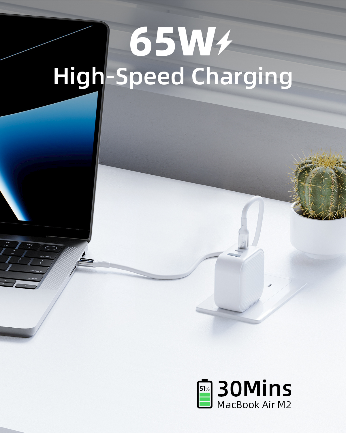 Sạc đơn cổng tốc độ cao 65W