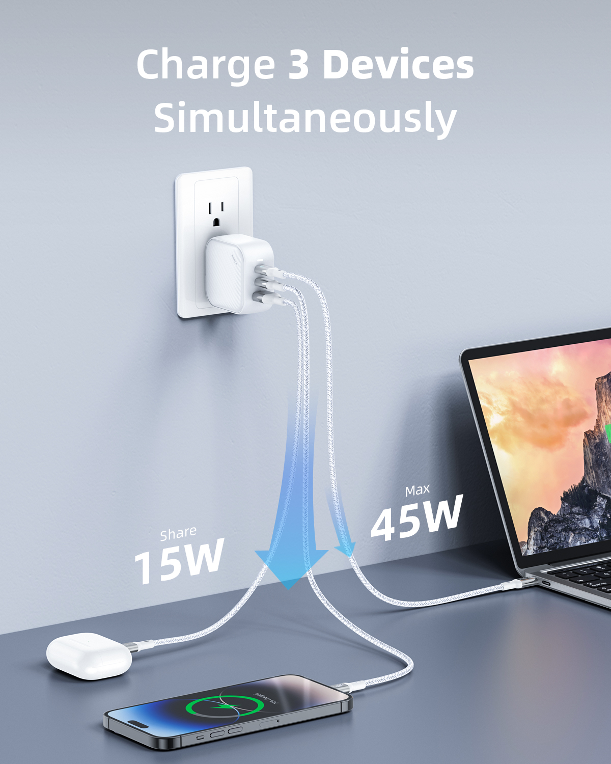 Một bộ sạc, nhiều thiết bị