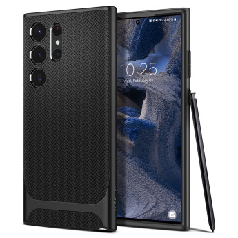 Ốp lưng Spigen Neo Hybrid for Samsung Galaxy S23 Ultra | Black (Chính Hãng) (ACS05627)