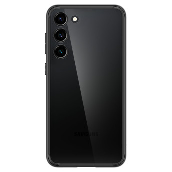 Ốp lưng Spigen Ultra Hybrid Crystal Clear for Samsung Galaxy S23+ | Matte Black (Chính Hãng) (ACS05669)