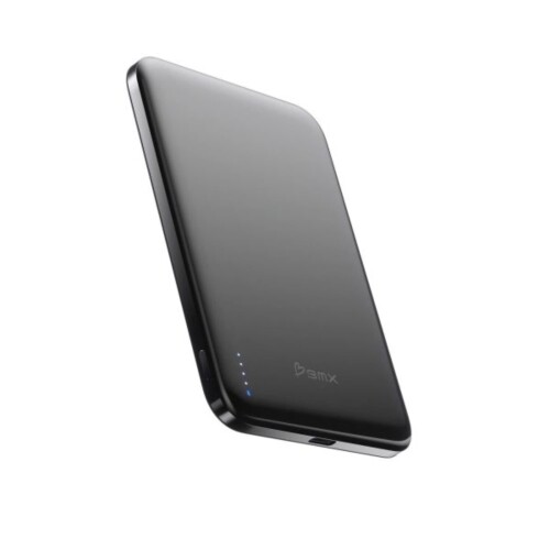 Sạc dự phòng BMX SolidSafe Air Titanium 5K Qi2 Wireless Magnetic Power Bank B3-05 | Black (Chính hãng)