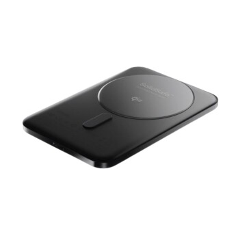 Sạc dự phòng BMX SolidSafe Air Titanium 5K Qi2 Wireless Magnetic Power Bank B3-05 | Black (Chính hãng)