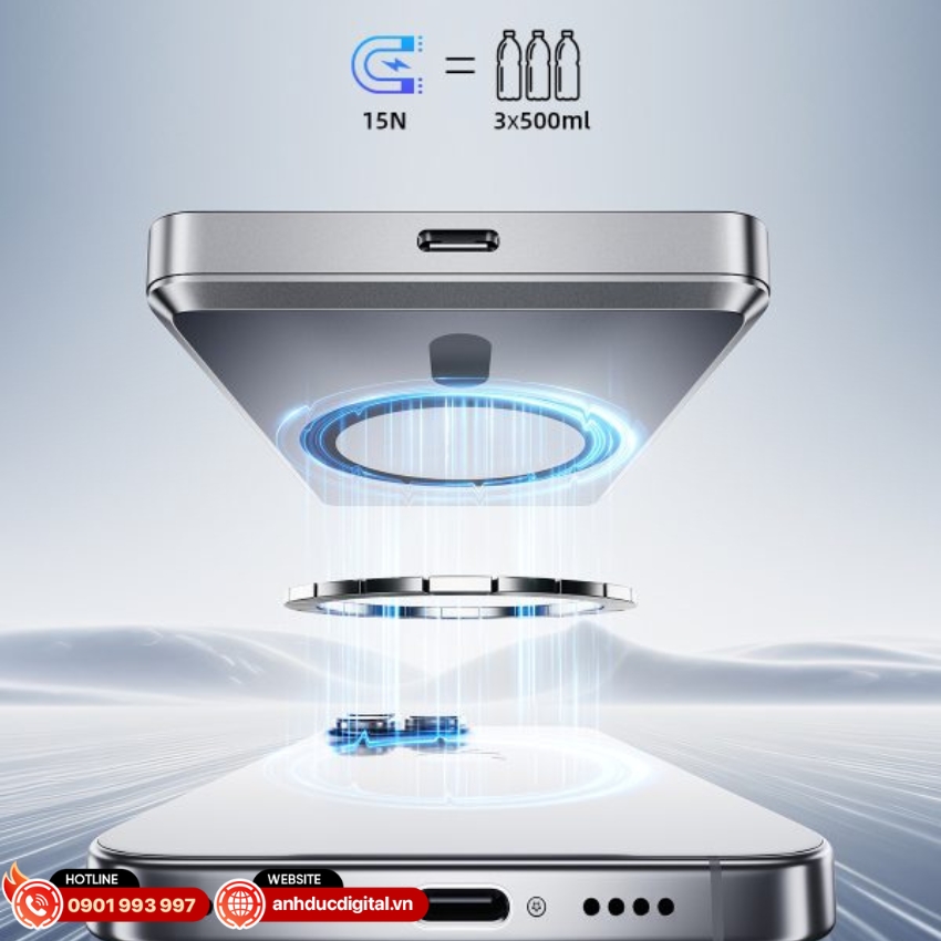 Innostyle MagSlim Premium 10000 sử dụng nam châm từ tính siêu mạnh