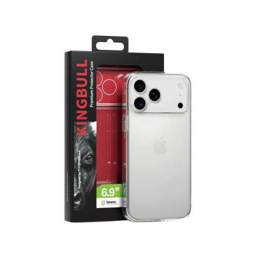 Ốp Lưng Mipow Kingbull Tempered Glass Transparent iPhone 17 Pro (Chính hãng)