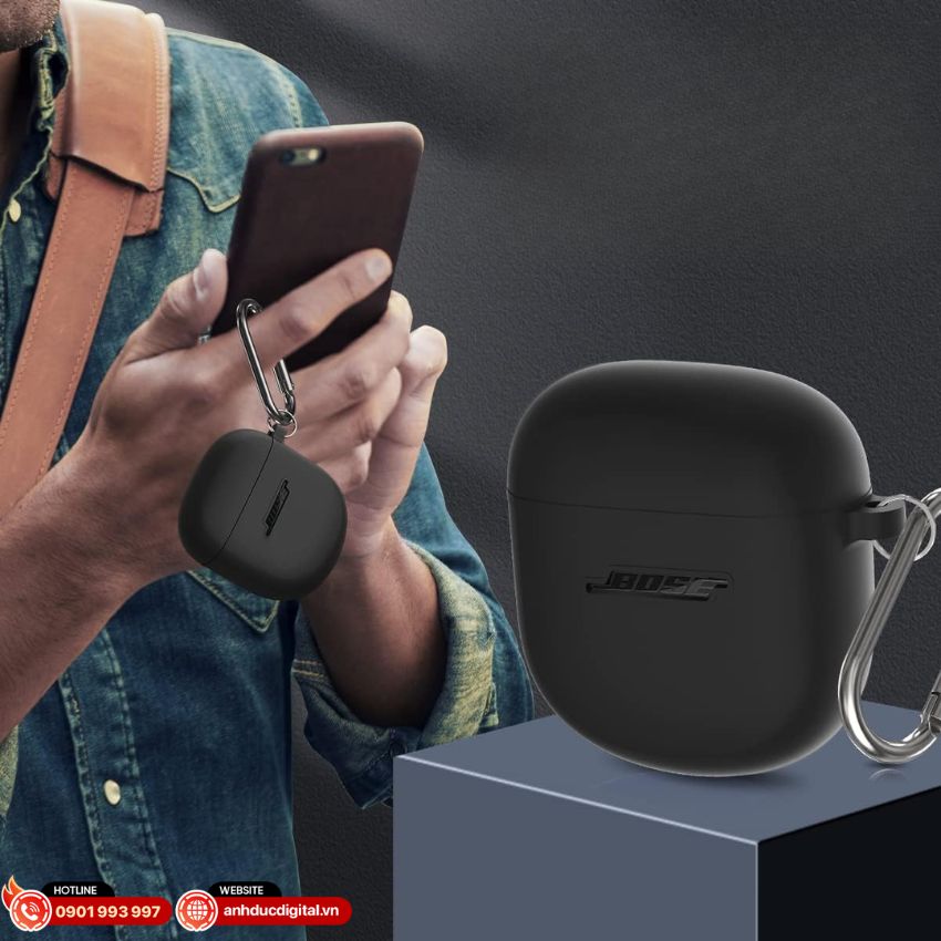 Case Bose QuietComfort Ultra Earbuds 2 có lỗ sạc dự phòng tiện dụng