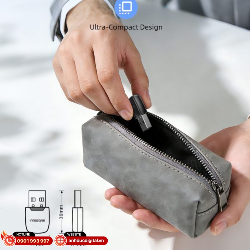 Innostyle NexaLink USB-A to WiFi &ndash; AWF6 sở hữu thiết kế nano cực kỳ nhỏ gọn
