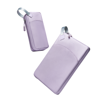 Combo túi chống sốc và túi phụ kiện Innostyle (USA) GuardianTech Macbook/Laptop 14" GT-C21 | Lavender (Chính Hãng)