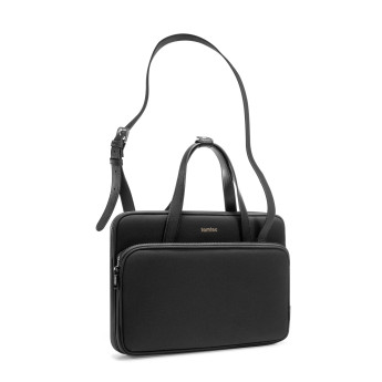 Túi đeo chéo Tomtoc Premium Theher Shoulder Bag MacBook 13”/14”, Ultrabook 13” | Black (Chính Hãng) (H22C1)