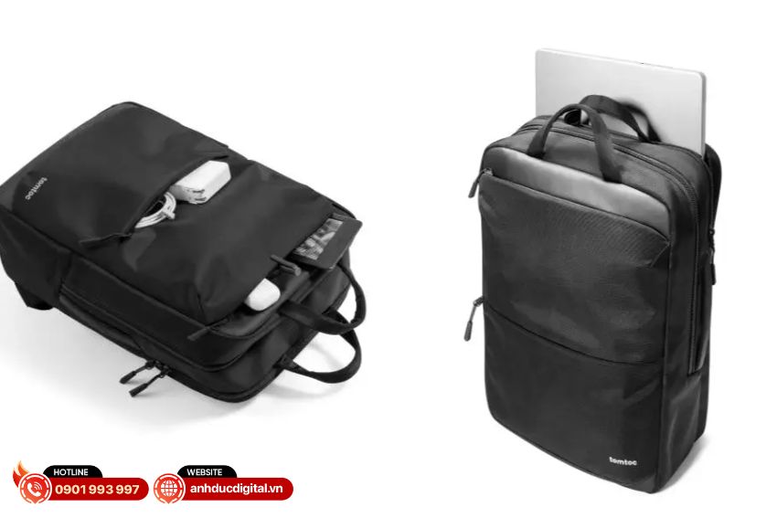 Balo chống sốc Tomtoc Navigator-T71 được thiết kế với không gian lưu trữ rộng rãi, tiện dụng