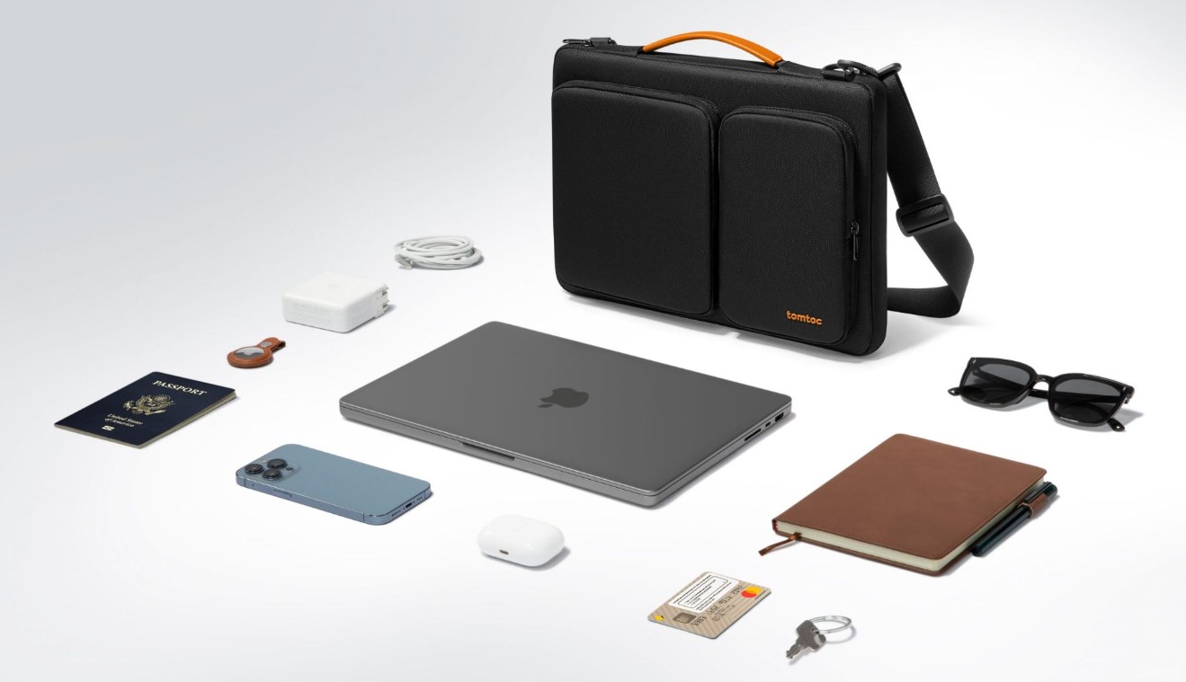 Tomtoc (USA) Versatile 360° Shoulder Bags MacBook 13” 14” Ultrabook 13” 09