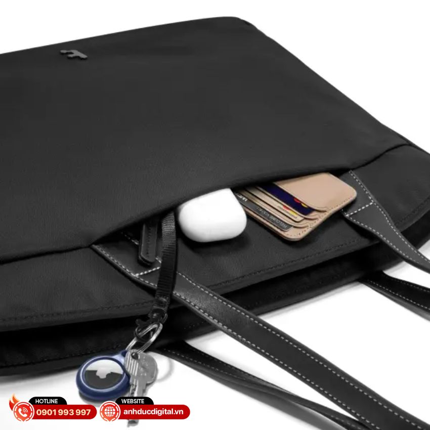 Túi trước: Trang bị dây đeo chìa khóa