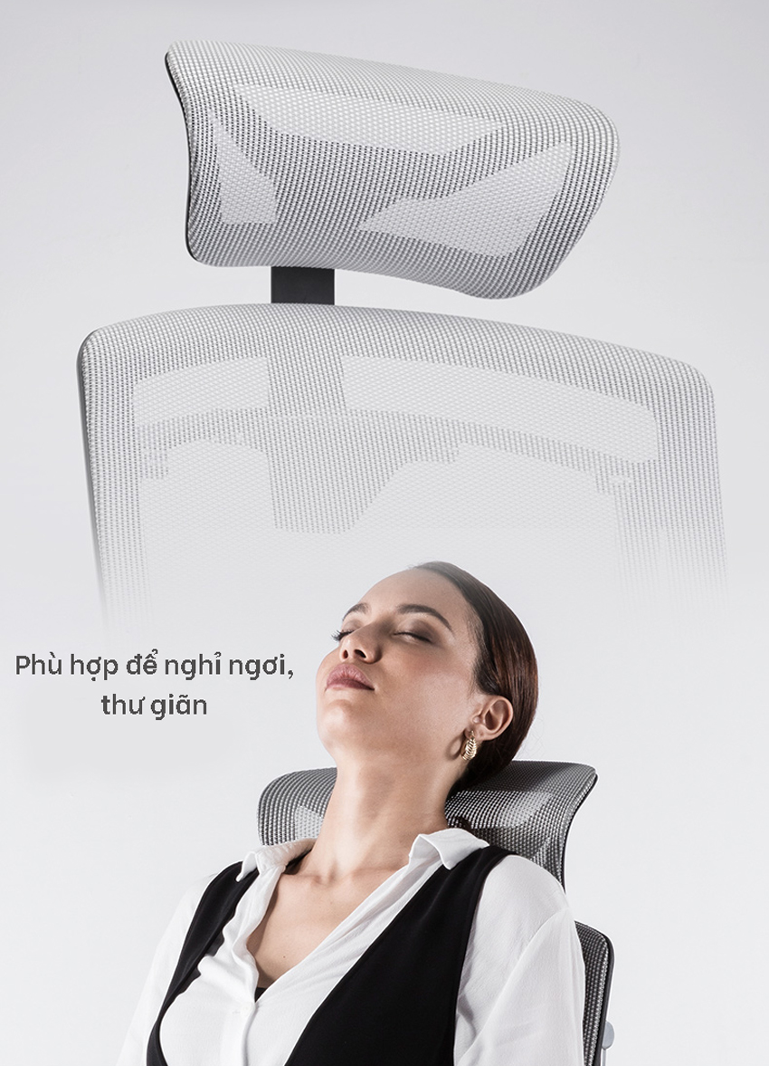 Tựa đầu 3D, dễ dàng điều chỉnh