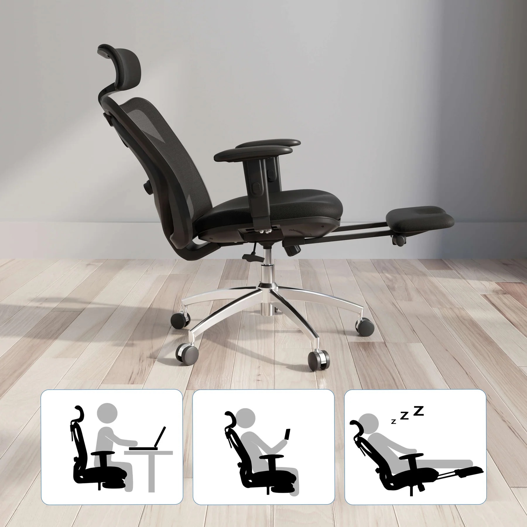 Điều chỉnh ngả lưng đến 125 độ